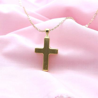 Sacred Cross Keepsake Urn Necklace – 925 Sterling Silver Ash Pendant with Optional Engraving (22 • 25 mm)