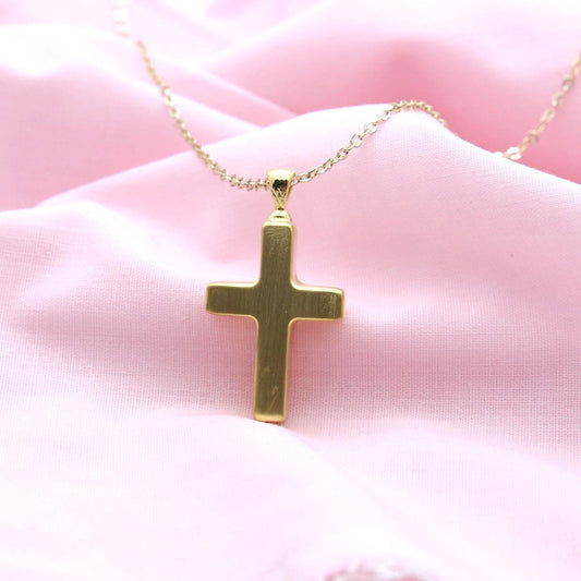 Sacred Cross Keepsake Urn Necklace – 925 Sterling Silver Ash Pendant with Optional Engraving (22 • 25 mm)
