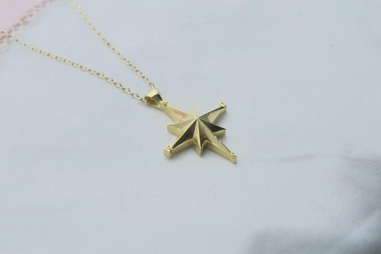 Compass Ash Holder Necklace – 925 Sterling Silver Memorial Pendant (25 mm)urn necklace