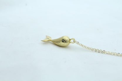 Whale Spirit Memorial Urn Necklace – 925 Sterling Silver Ash Pendant with Optional Engraving (23 mm)