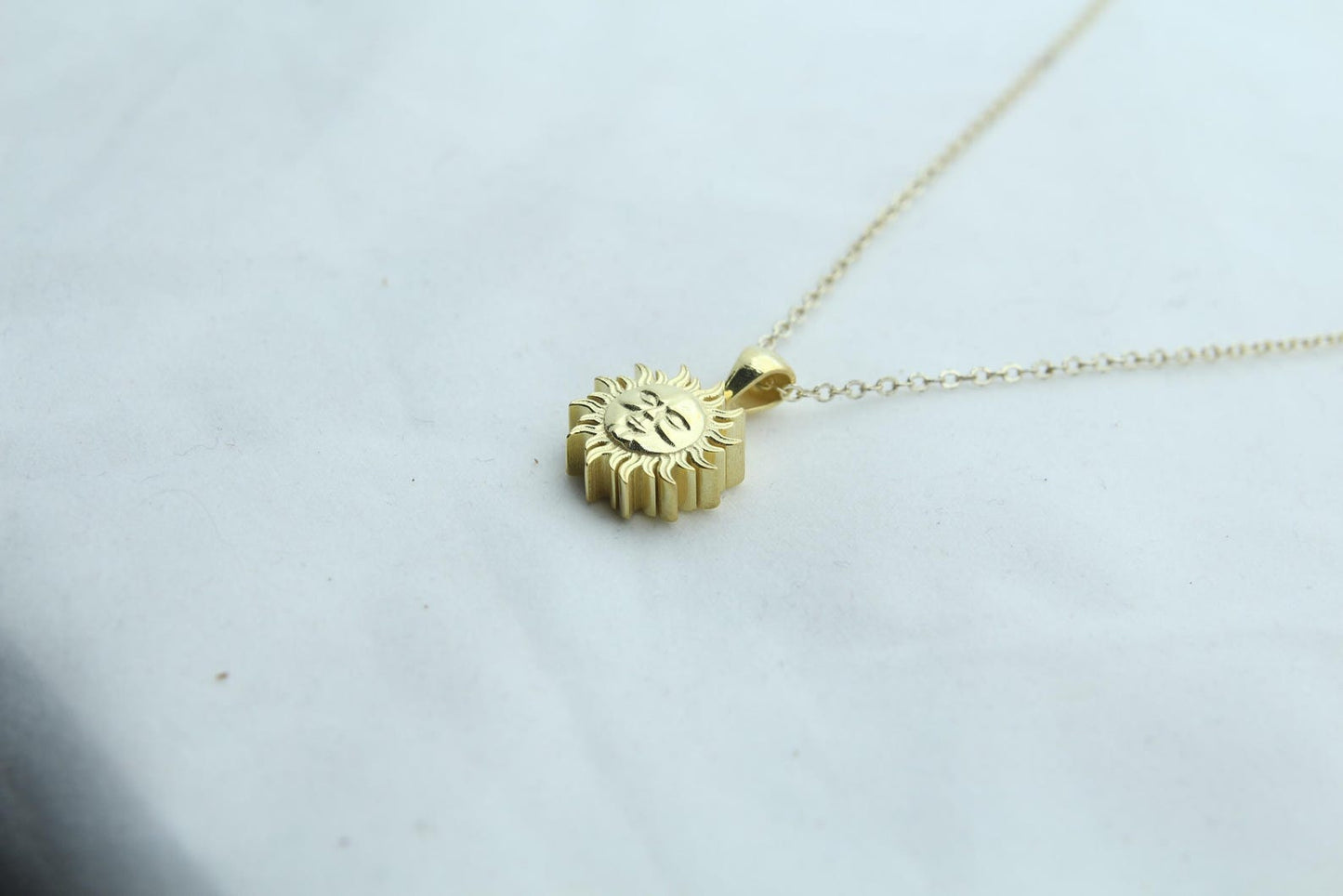 Solar Harmony Urn Necklace – 925 Sterling Silver Sun Ash Pendant with Optional Engraving (14 mm)