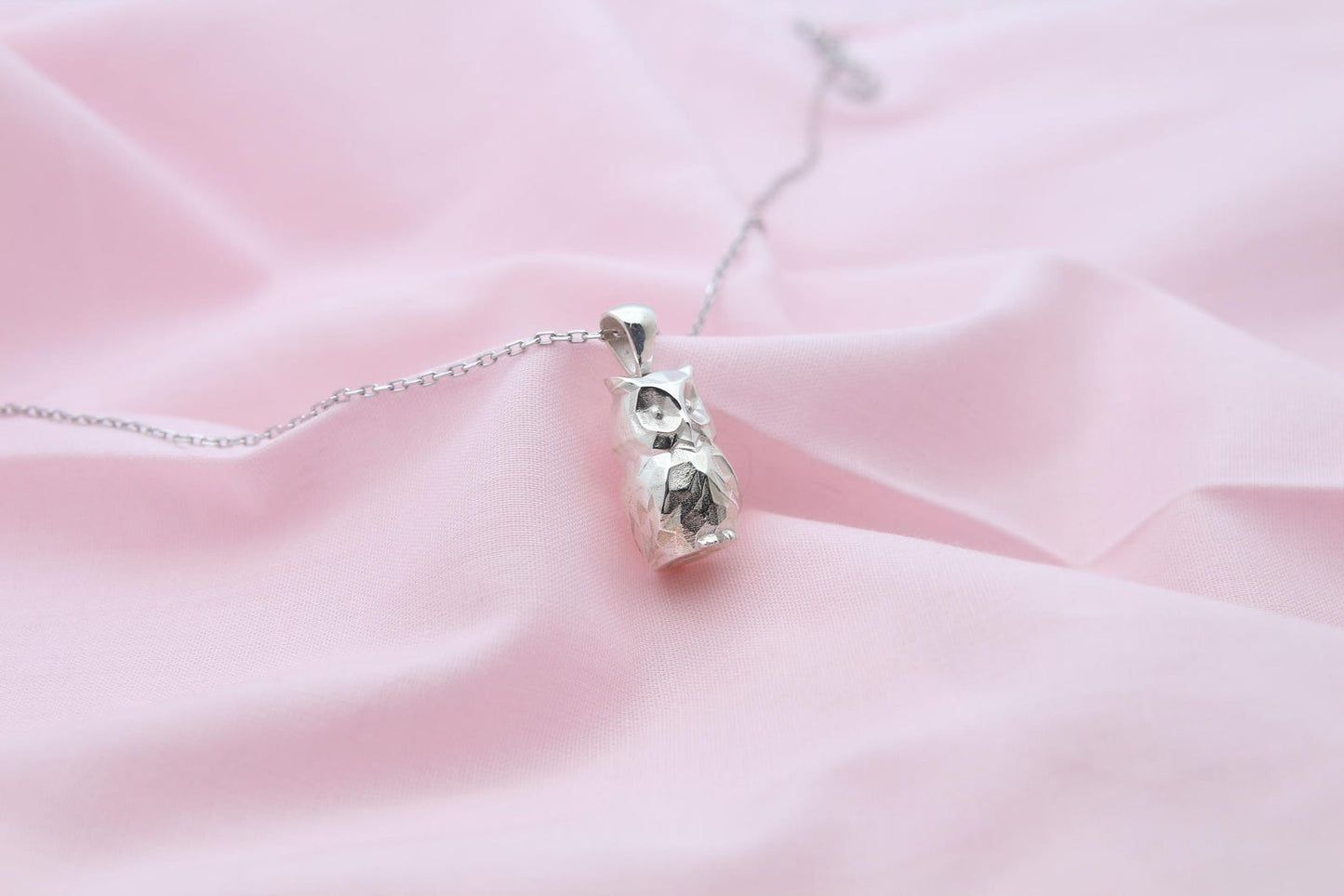 Mystic Owl Memorial Urn Necklace – 925 Sterling Silver Ash Pendant with Optional Engraving (17 mm)