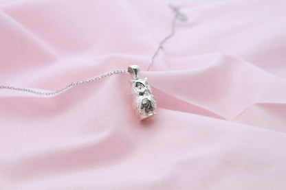Mystic Owl Memorial Urn Necklace – 925 Sterling Silver Ash Pendant with Optional Engraving (17 mm)