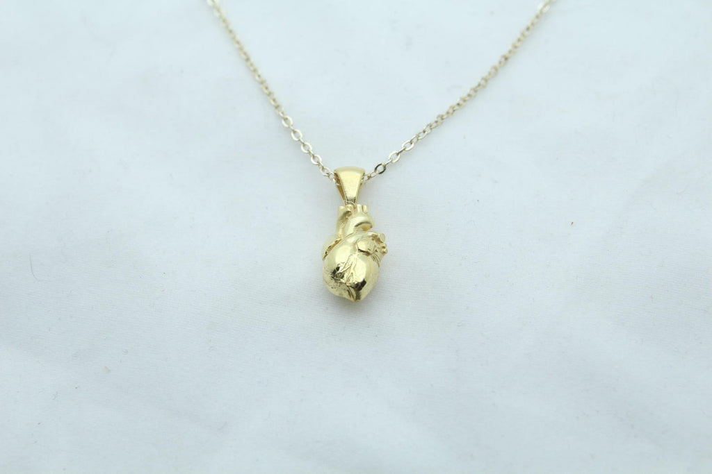Eternal Pulse Urn Necklace – 925 Sterling Silver Anatomical Heart Ash Pendant with  (15 mm)