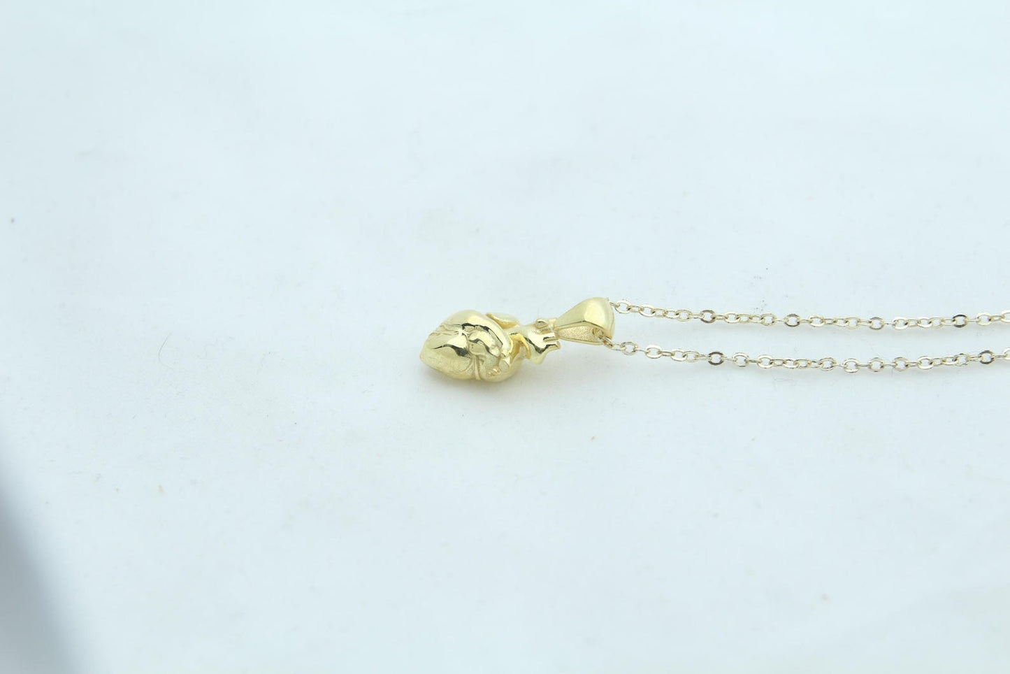 Eternal Pulse Urn Necklace – 925 Sterling Silver Anatomical Heart Ash Pendant with  (15 mm)