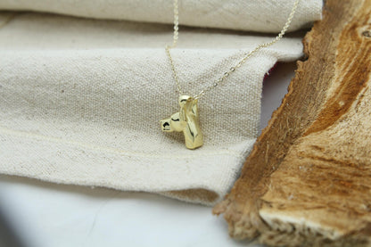 Doberman Spirit Urn Necklace – 925 Sterling Silver Dog Memorial Ash Pendant (17 mm)