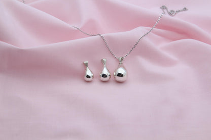 Tear Drop Urn Necklace – 925 Sterling Silver, Top-Loading Memorial Keepsake Pendant (3 Size Options)