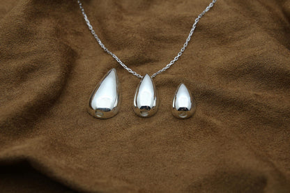 Teardrop Urn Necklace – 925 Sterling Silver Memorial Ash Pendant (16,20,26 mm)