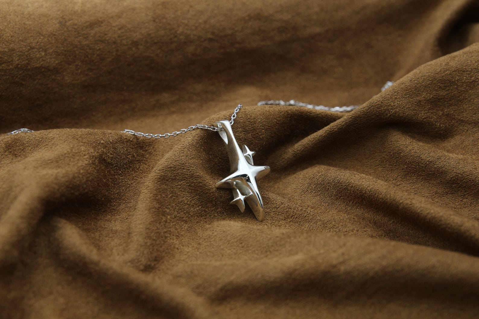 North Star Urn Necklace – 925 Sterling Silver Memorial Ash Pendant (26 mm / 32 mm)