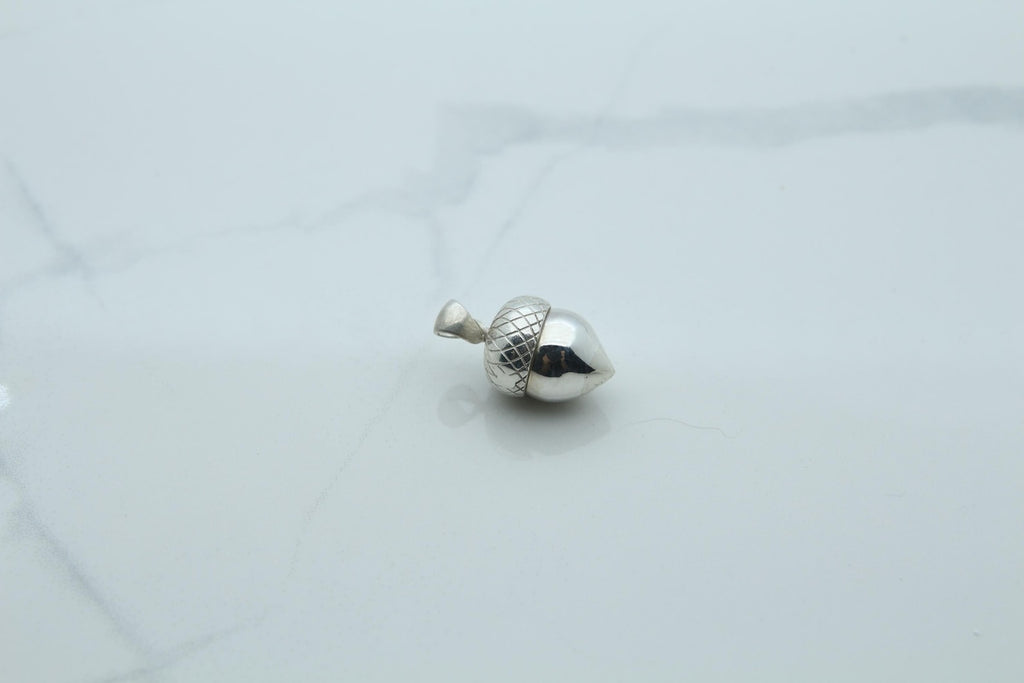 Acorn Urn Necklace – 925 Sterling Silver Memorial Keepsake Pendant (13.5 mm)