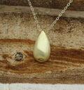 Elegant Teardrop Memorial Urn Necklace – 925 Sterling Silver Ash Holder Pendant – Custom Engraving Available
