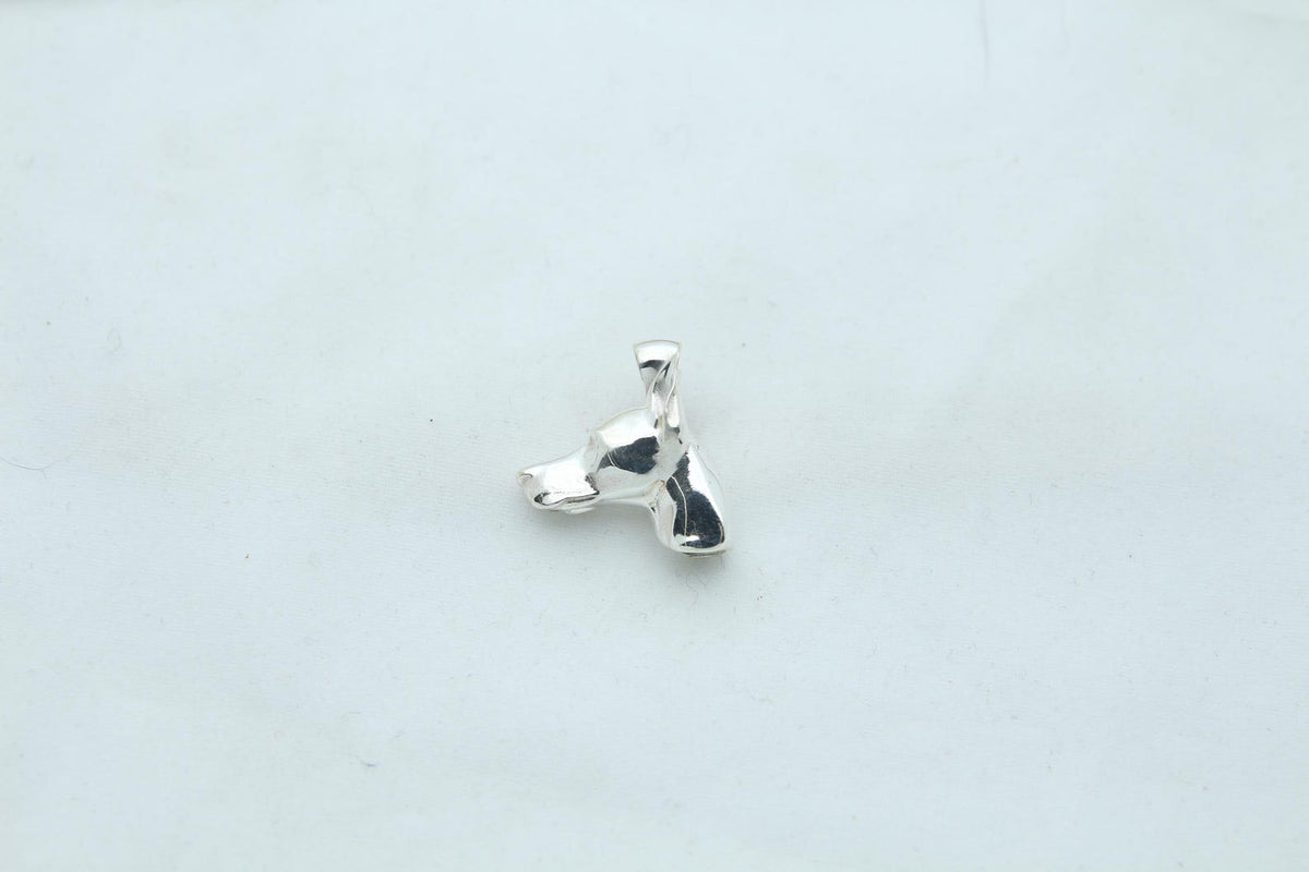 Doberman Urn Necklace – 925 Sterling Silver Dog Ash Pendant