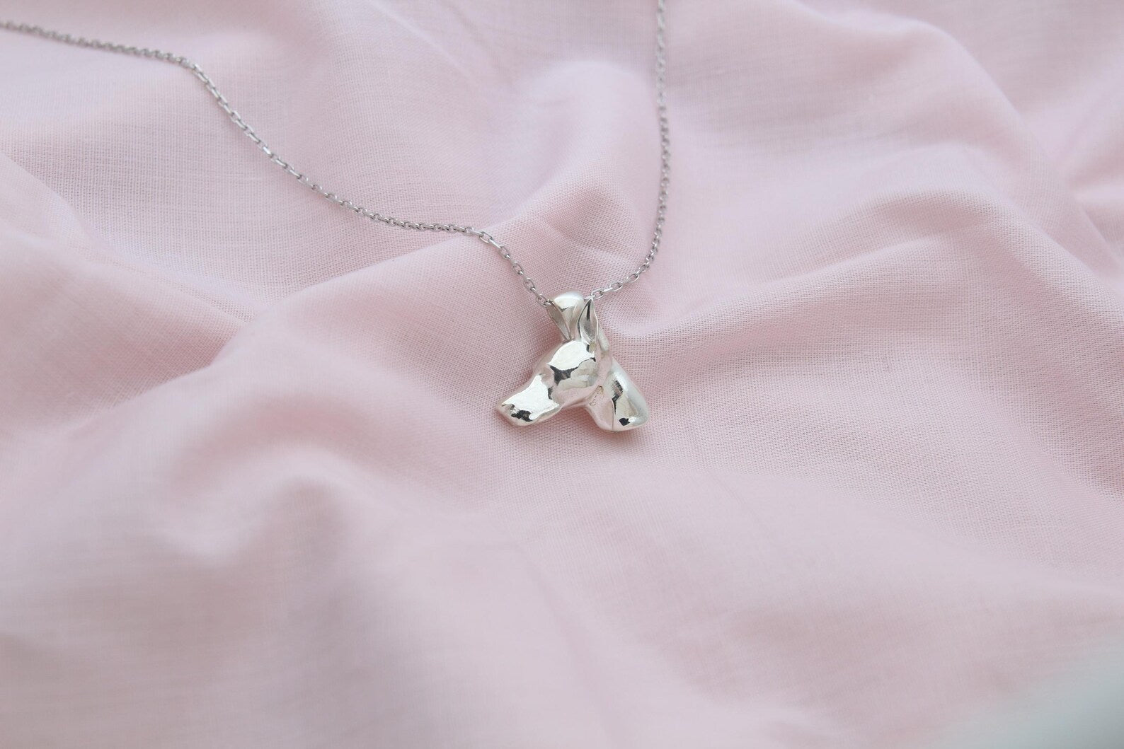 Doberman Urn Necklace – 925 Sterling Silver Dog Ash Pendant