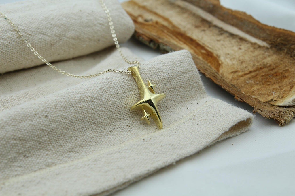 Eternal Polaris Urn Necklace – 925 Sterling Silver North Star Memorial Ash Pendant (26 mm & 32 mm)