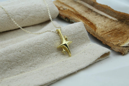 Eternal Polaris Urn Necklace – 925 Sterling Silver North Star Memorial Ash Pendant (26 mm & 32 mm)