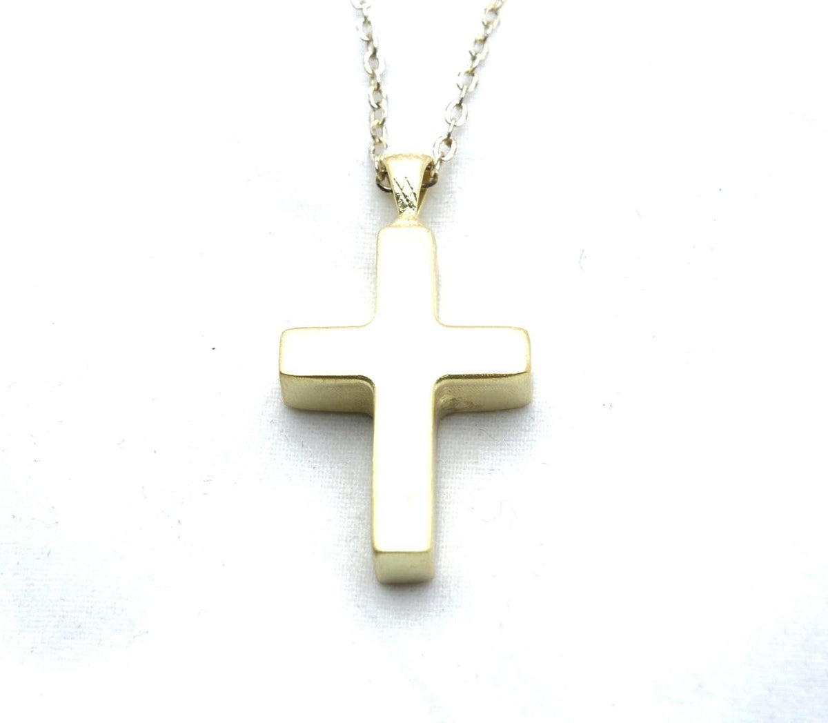 Sacred Cross Keepsake Urn Necklace – 925 Sterling Silver Ash Pendant with Optional Engraving (22 • 25 mm)
