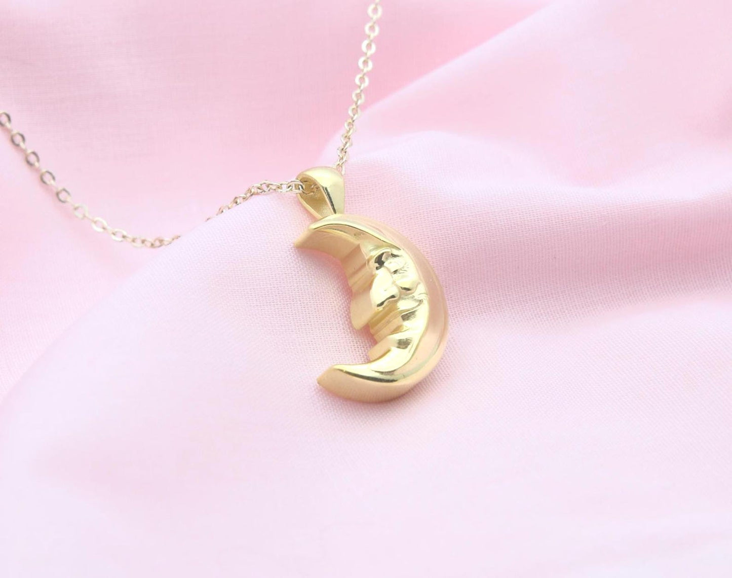 Lunar Muse Memorial Urn Necklace – 925 Sterling Silver Ash Pendant with Optional Engraving (16.5 mm)