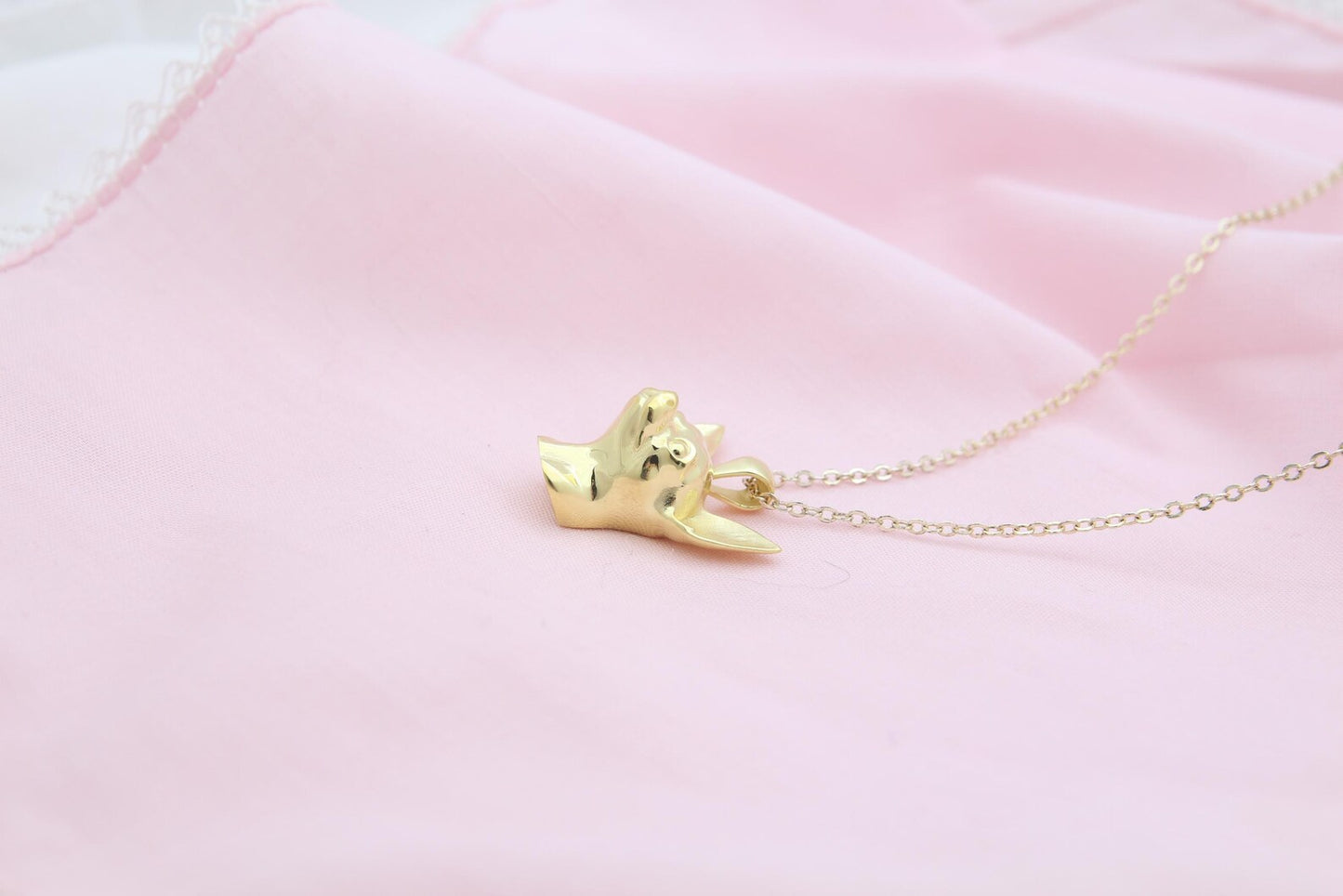 Tiny Companion Chihuahua Urn Necklace – 925 Sterling Silver Dog Ash Pendant with Optional Engraving (20 mm)