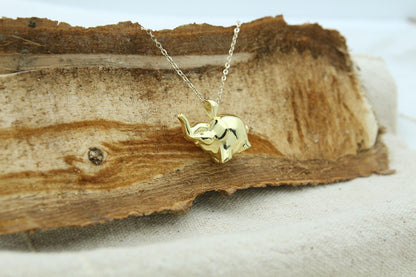 Gentle Elephant Tribute Urn Necklace – 925 Sterling Silver Memorial Ash Pendant with Optional Engraving (20 mm)