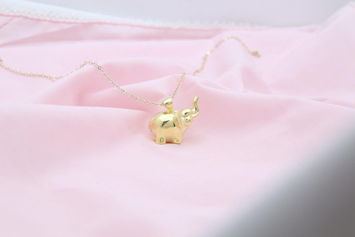 Gentle Elephant Tribute Urn Necklace – 925 Sterling Silver Memorial Ash Pendant with Optional Engraving (20 mm)