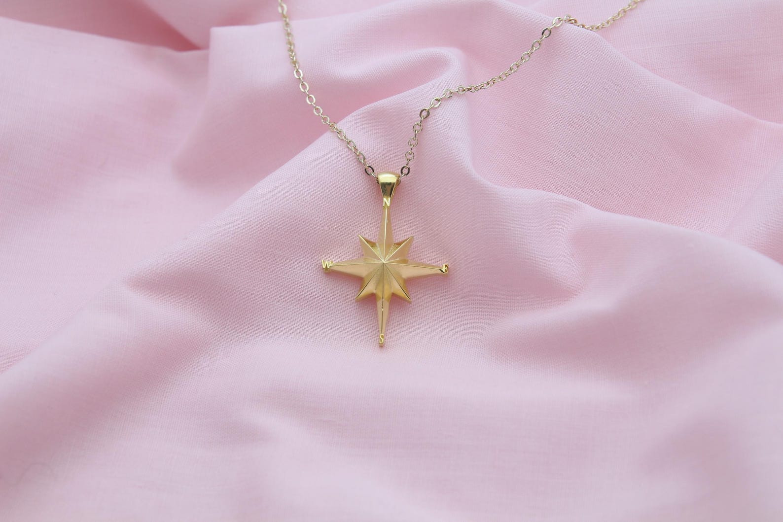 Compass Ash Holder Necklace – 925 Sterling Silver Memorial Pendant (25 mm)urn necklace