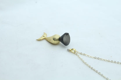 Whale Spirit Memorial Urn Necklace – 925 Sterling Silver Ash Pendant with Optional Engraving (23 mm)