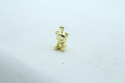 Bear Urn Necklace – 925 Sterling Silver Memorial Ash Pendant (18 mm)