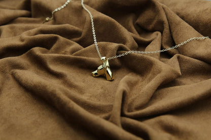 Doberman Spirit Urn Necklace – 925 Sterling Silver Dog Memorial Ash Pendant (17 mm)