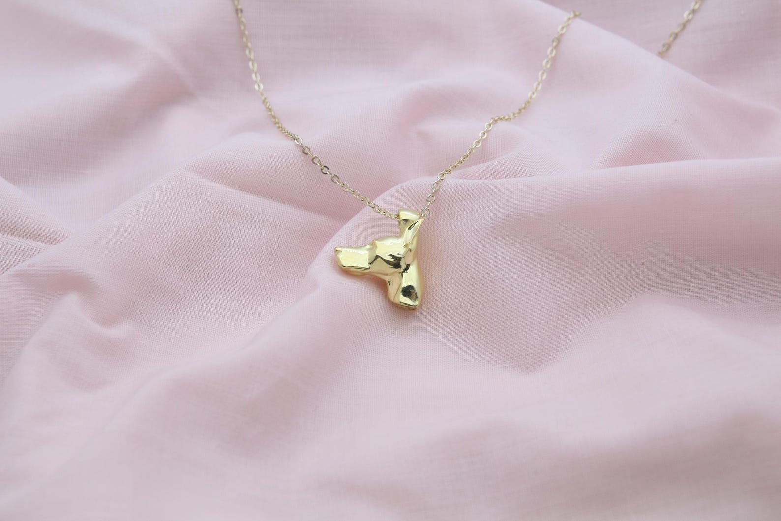 Doberman Spirit Urn Necklace – 925 Sterling Silver Dog Memorial Ash Pendant (17 mm)
