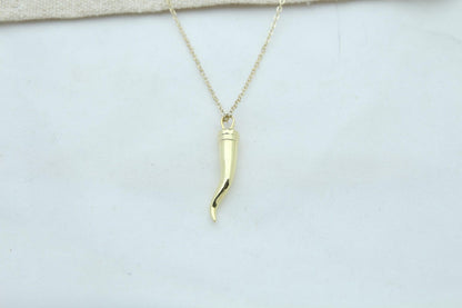Cornicello Spirit Urn Necklace – 925 Sterling Silver Italian Horn Ash Pendant (26 mm)