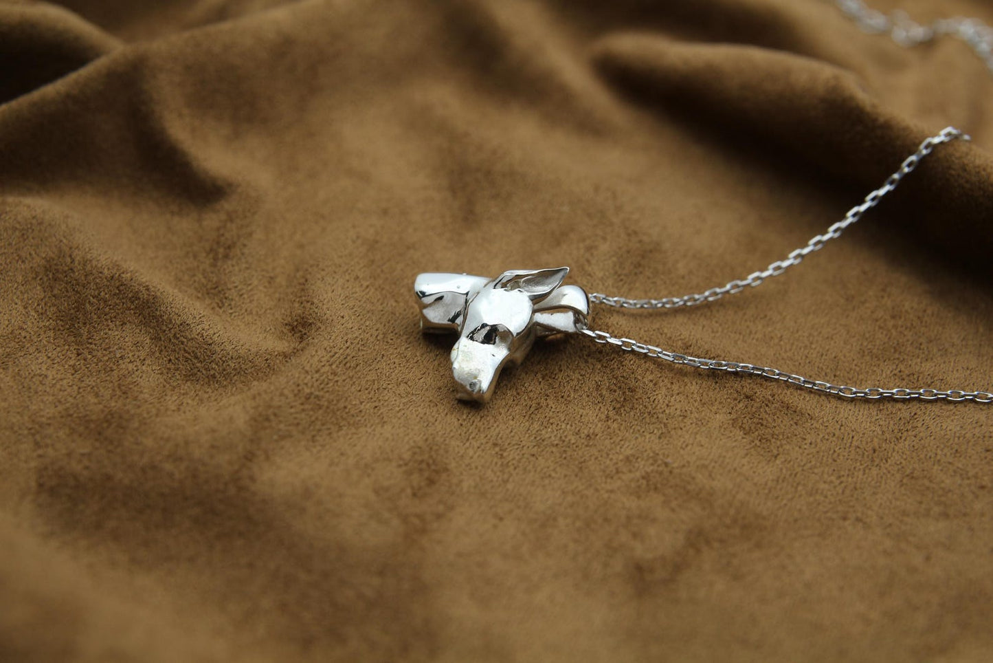 Doberman Urn Necklace – 925 Sterling Silver Dog Ash Pendant