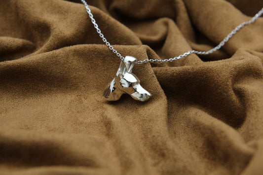 Doberman Urn Necklace – 925 Sterling Silver Dog Ash Pendant