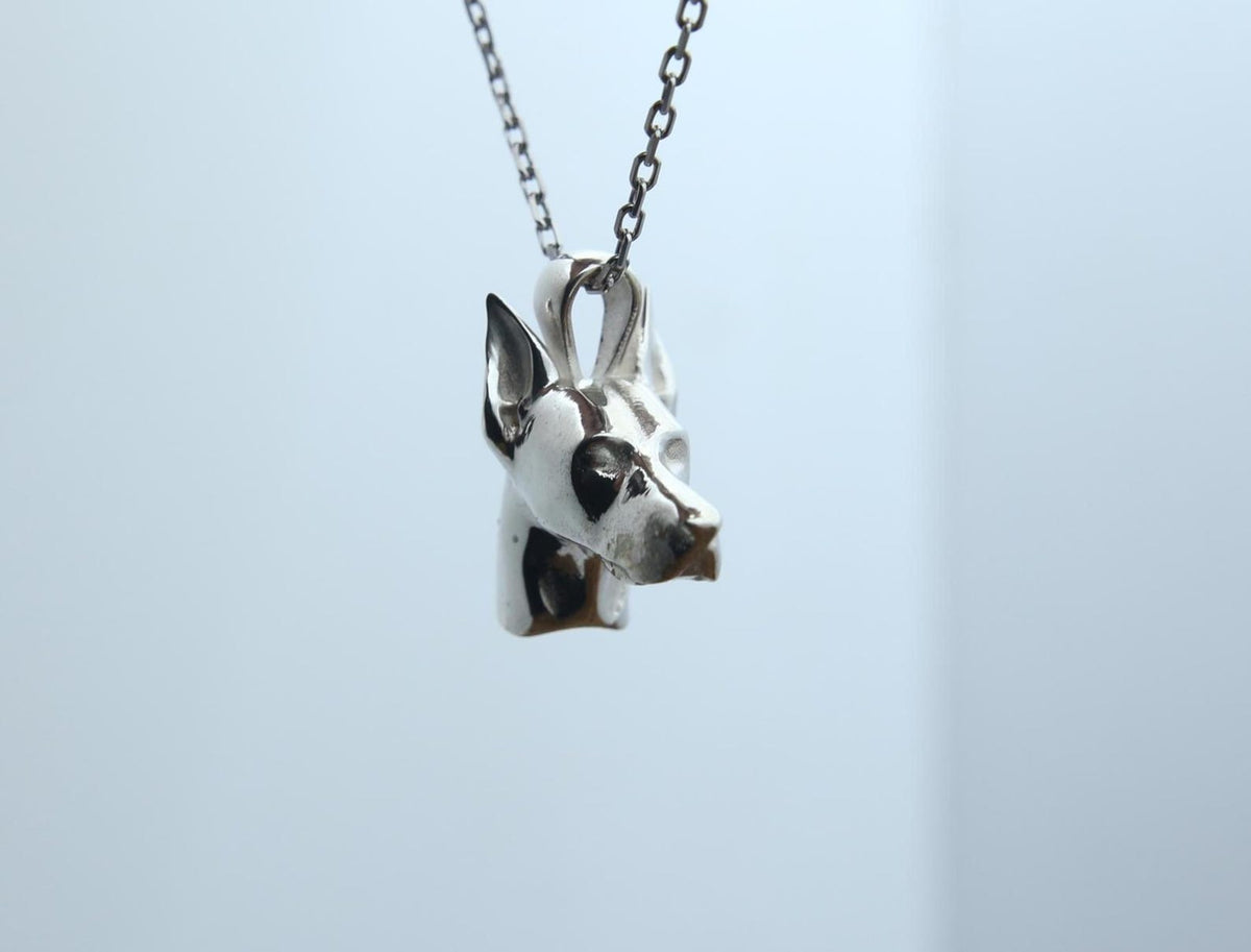 Doberman Urn Necklace – 925 Sterling Silver Dog Ash Pendant