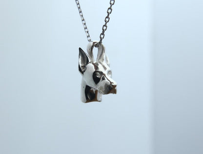 Doberman Urn Necklace – 925 Sterling Silver Dog Ash Pendant