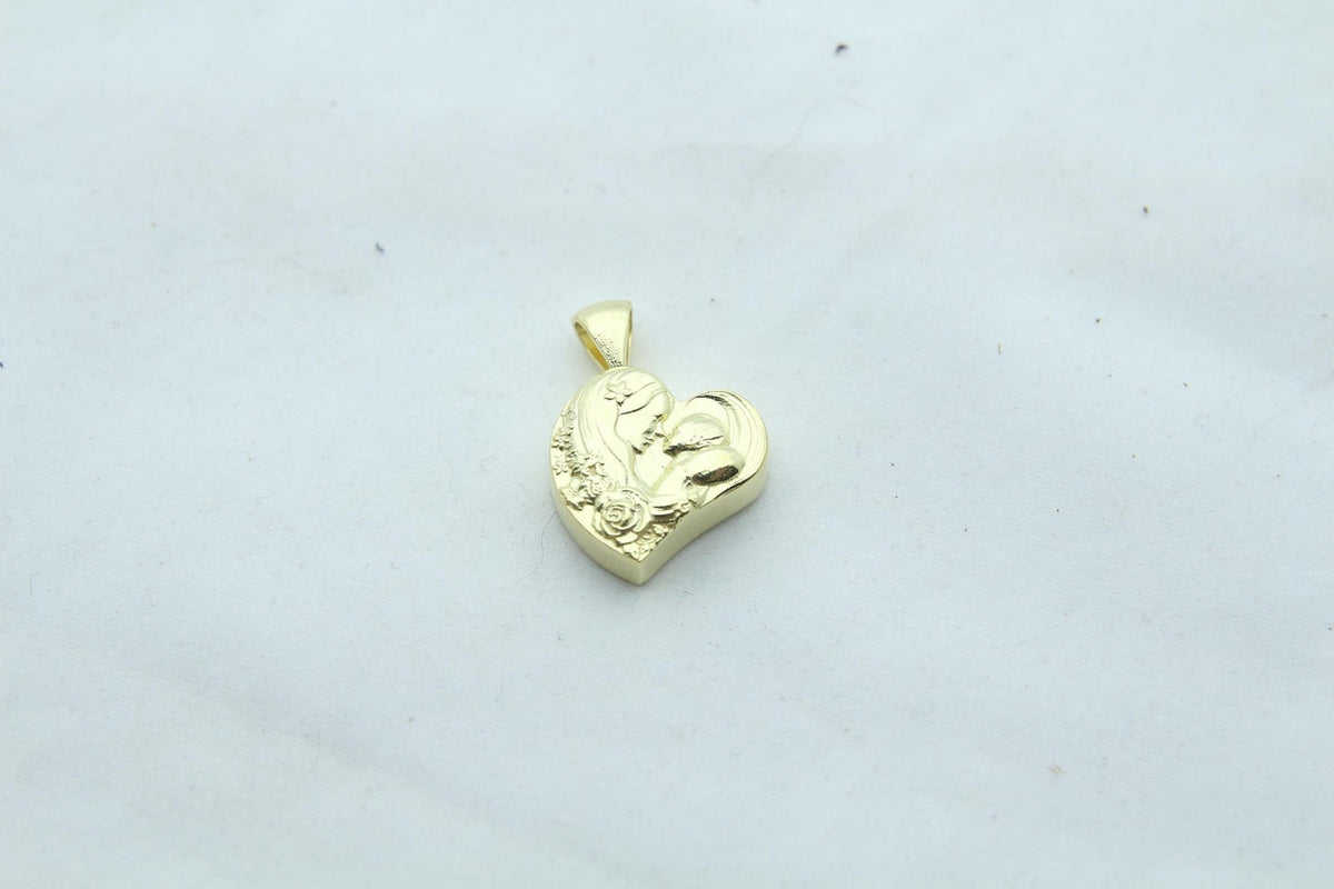 Eternal Bond Mother & Child Urn Necklace – 925 Sterling Silver Heart Ash Pendant (16 mm)