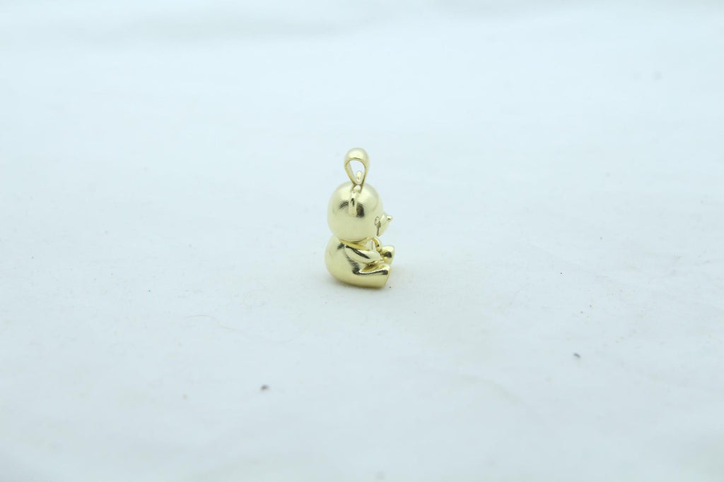 Bear Urn Necklace – 925 Sterling Silver Memorial Ash Pendant (18 mm)