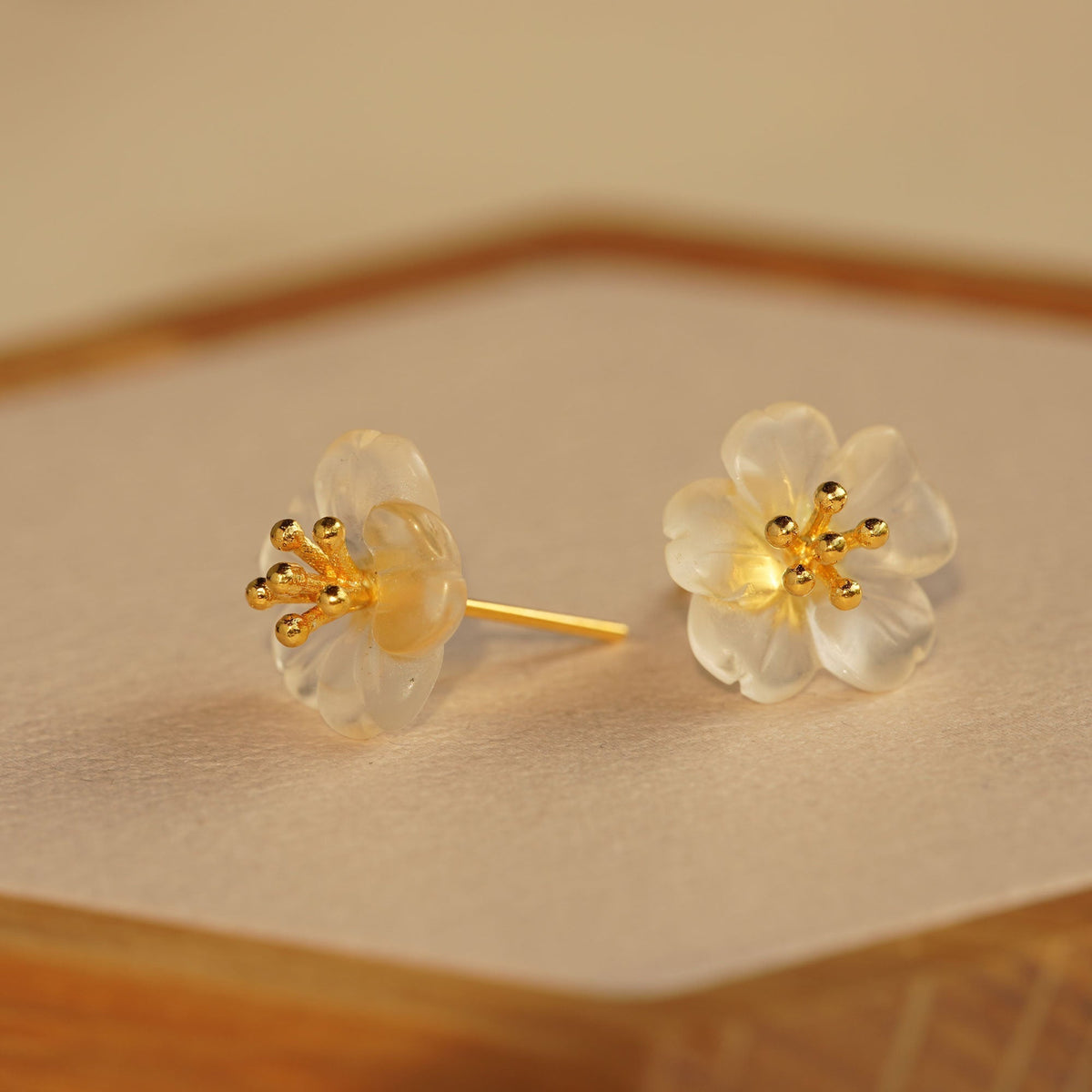 PEAR FLOWER EARRINGS