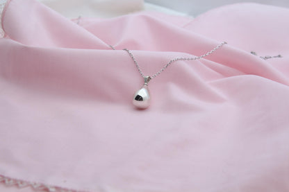 Tear Drop Urn Necklace – 925 Sterling Silver, Top-Loading Memorial Keepsake Pendant (3 Size Options)