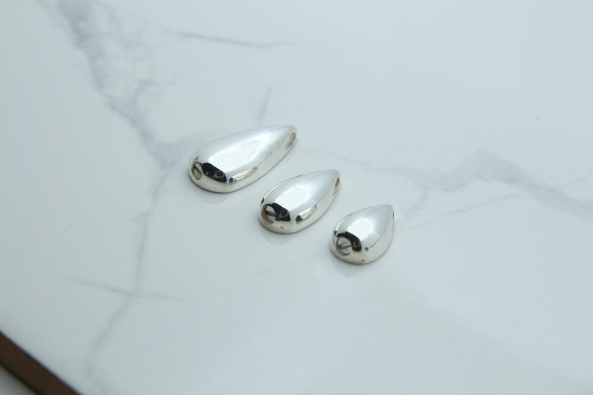 Teardrop Urn Necklace – 925 Sterling Silver Memorial Ash Pendant (16,20,26 mm)