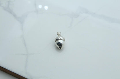Acorn Urn Necklace – 925 Sterling Silver Memorial Keepsake Pendant (13.5 mm)