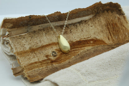Elegant Teardrop Memorial Urn Necklace – 925 Sterling Silver Ash Holder Pendant – Custom Engraving Available