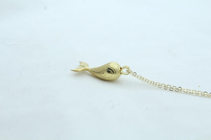 Whale Spirit Memorial Urn Necklace – 925 Sterling Silver Ash Pendant with Optional Engraving (23 mm)