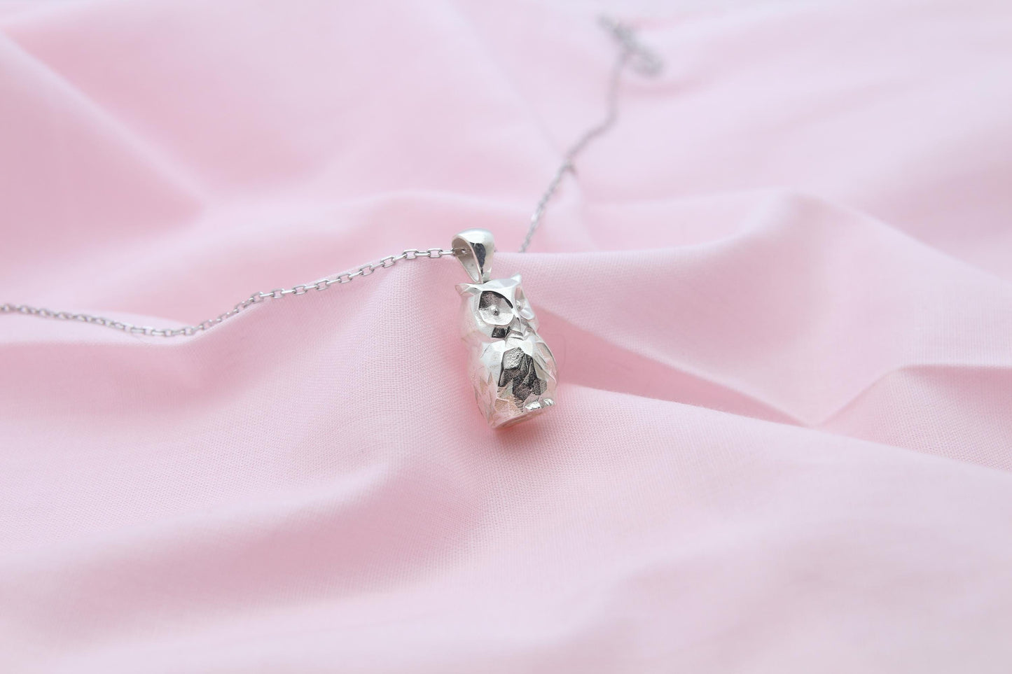 Mystic Owl Memorial Urn Necklace – 925 Sterling Silver Ash Pendant with Optional Engraving (17 mm)