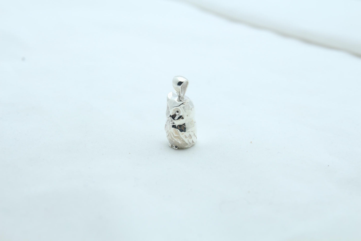 Mystic Owl Memorial Urn Necklace – 925 Sterling Silver Ash Pendant with Optional Engraving (17 mm)