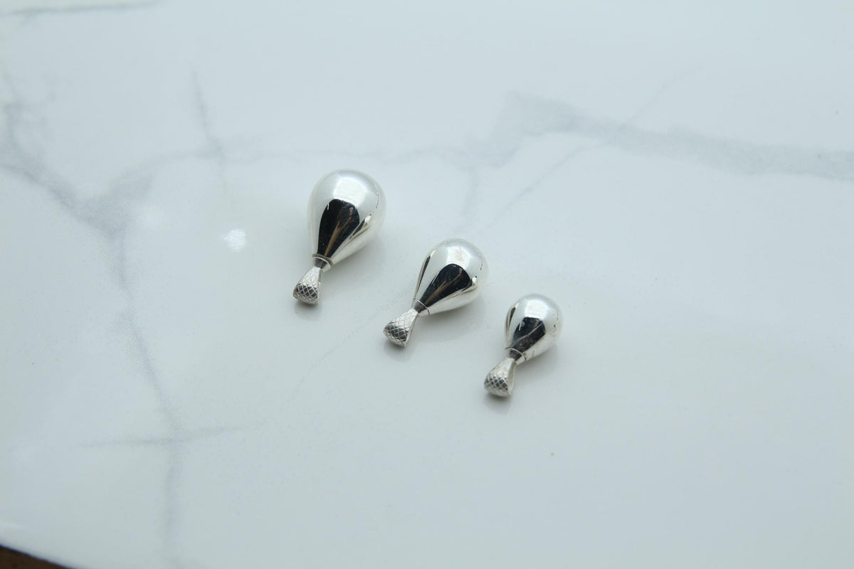 Tear Drop Urn Necklace – 925 Sterling Silver, Top-Loading Memorial Keepsake Pendant (3 Size Options)