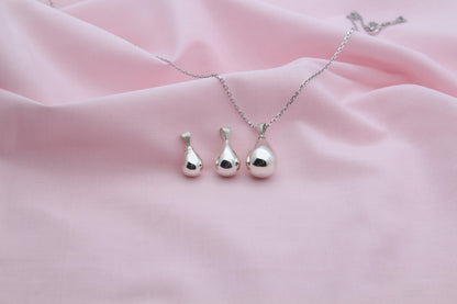 Tear Drop Urn Necklace – 925 Sterling Silver, Top-Loading Memorial Keepsake Pendant (3 Size Options)