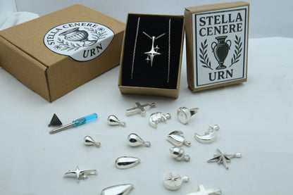 Ocean Whisper Fish Urn Necklace – 925 Sterling Silver Memorial Ash Pendant (27 mm)