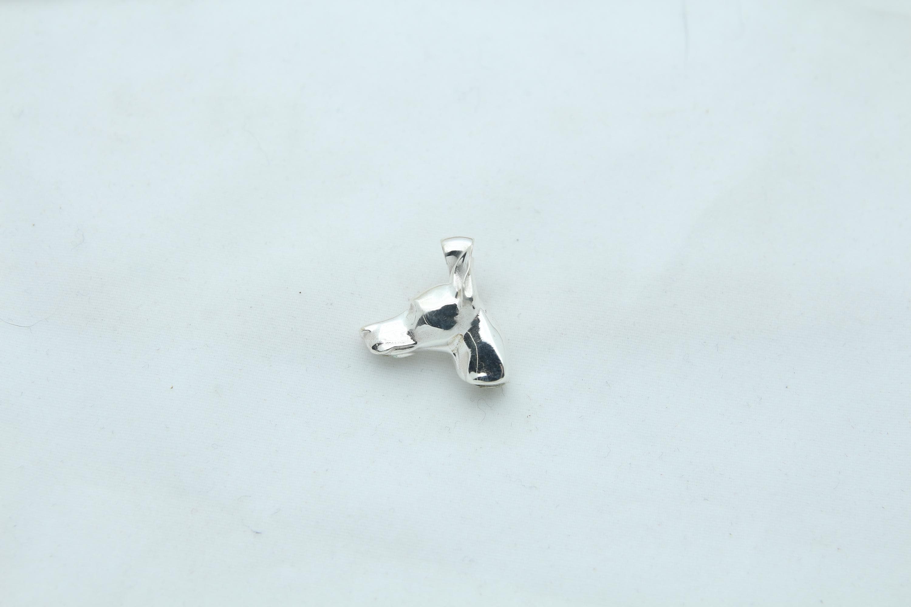 Doberman Urn Necklace – 925 Sterling Silver Dog Ash Pendant