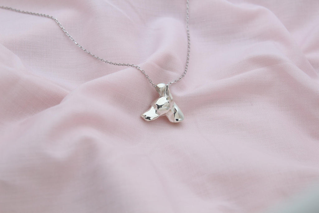 Doberman Urn Necklace – 925 Sterling Silver Dog Ash Pendant
