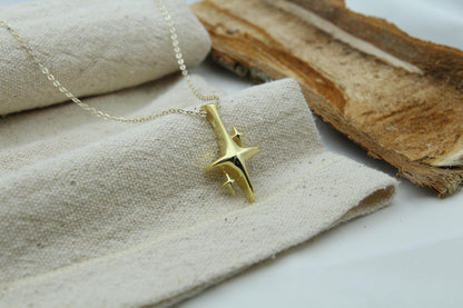Eternal Polaris Urn Necklace – 925 Sterling Silver North Star Memorial Ash Pendant (26 mm & 32 mm)